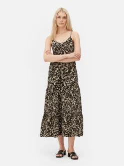 Strappy Tiered Maxi Dress