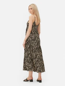 Strappy Tiered Maxi Dress