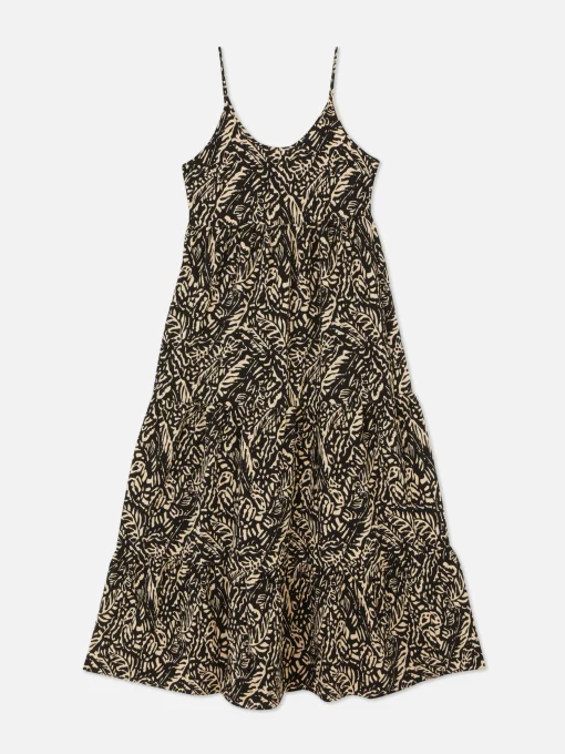 Strappy Tiered Maxi Dress