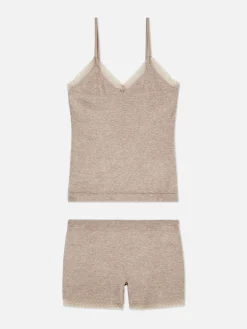 Stretch Cami And Shorts Pajama Set
