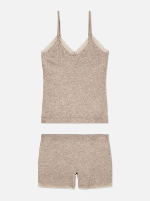 Stretch Cami And Shorts Pajama Set