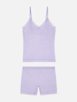 Stretch Cami And Shorts Pajama Set