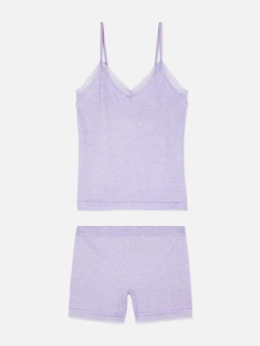 Stretch Cami And Shorts Pajama Set