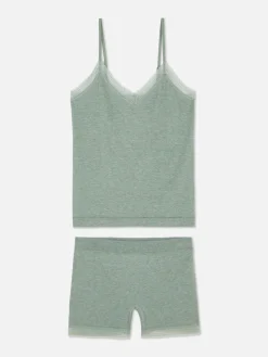 Stretch Cami And Shorts Pajama Set