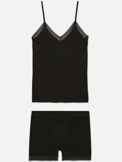 Stretch Cami And Shorts Pajama Set