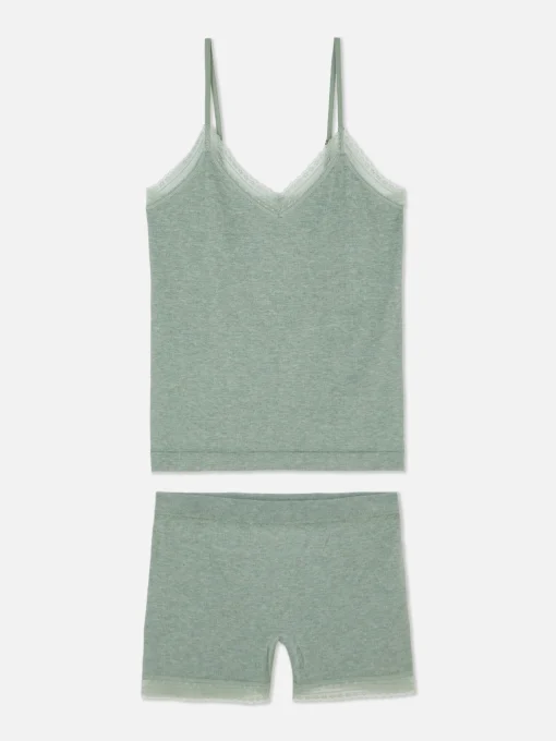 Stretch Cami And Shorts Pajama Set