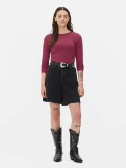 Stretch Jersey Long Sleeve Top