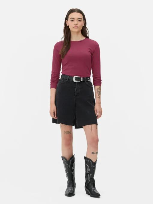 Stretch Jersey Long Sleeve Top