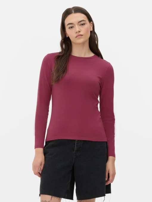 Stretch Jersey Long Sleeve Top