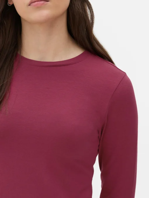 Stretch Jersey Long Sleeve Top