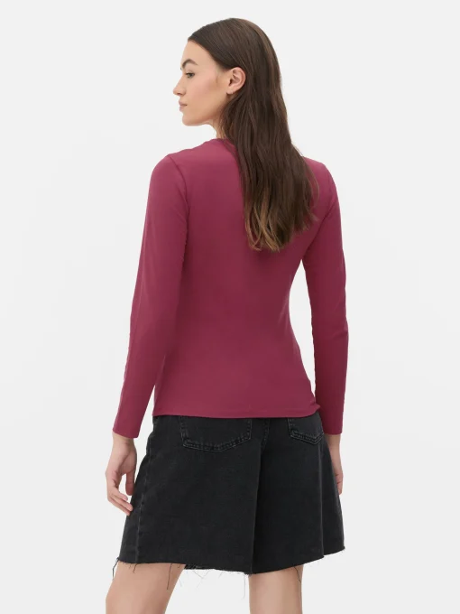 Stretch Jersey Long Sleeve Top