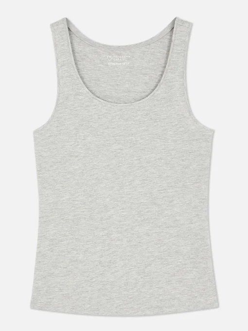 Stretch Scoop Neck Tank