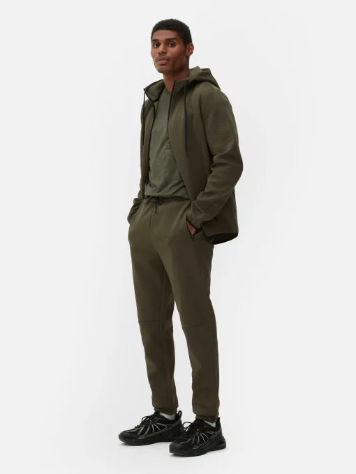 Stretch Waist Textured Joggers