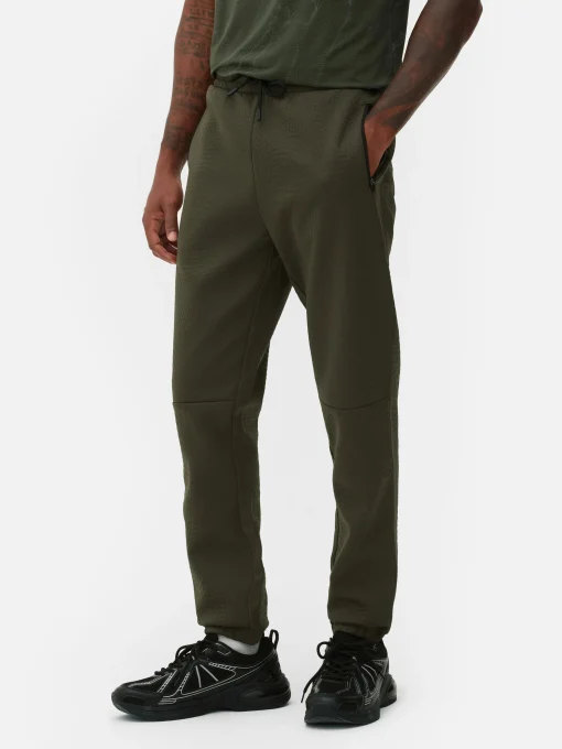 Stretch Waist Textured Joggers
