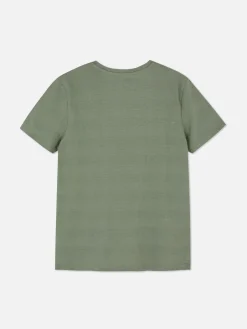 Stripe Textured T-Shirt
