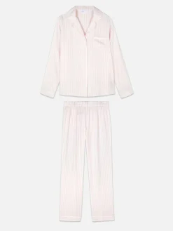 Striped Boyfriend Long Pajamas