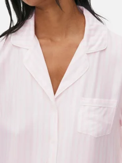 Striped Boyfriend Long Pajamas