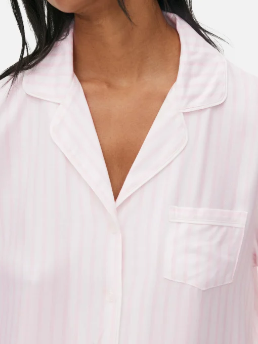 Striped Boyfriend Long Pajamas