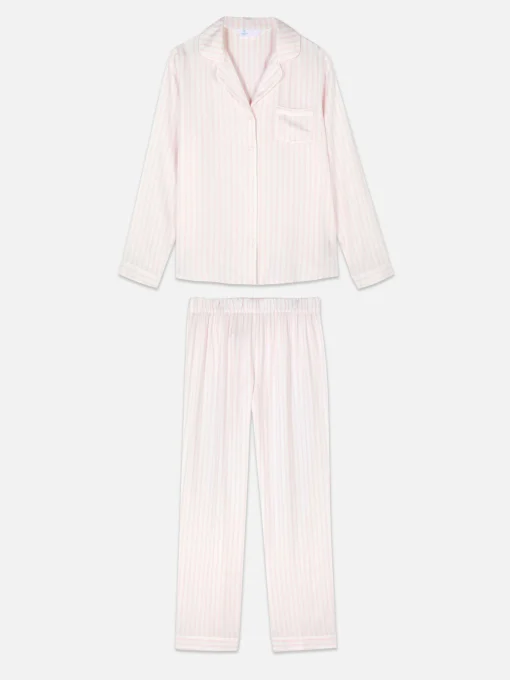 Striped Boyfriend Long Pajamas
