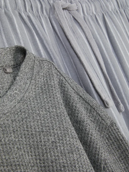 Striped Brushed Cotton Pajamas