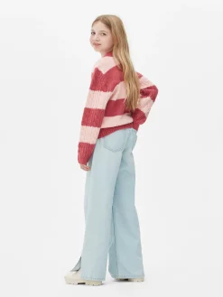 Striped Cable Knit Sweater