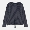 Striped Long Sleeve Pajama Top