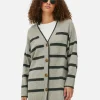 Striped Longline Cardigan