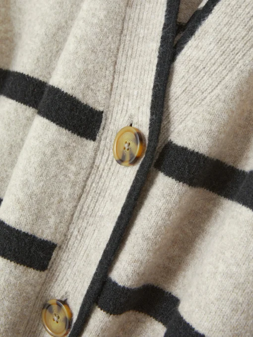 Striped Longline Cardigan