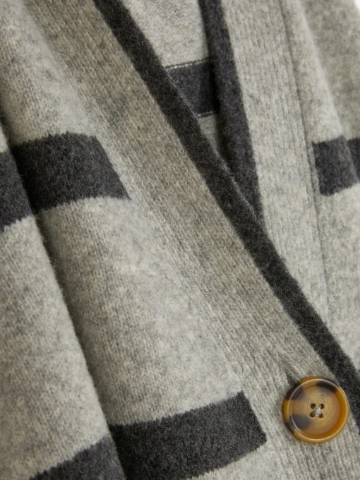 Striped Longline Cardigan