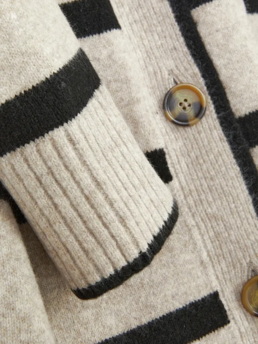 Striped Longline Cardigan