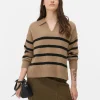 Striped Polo Sweater