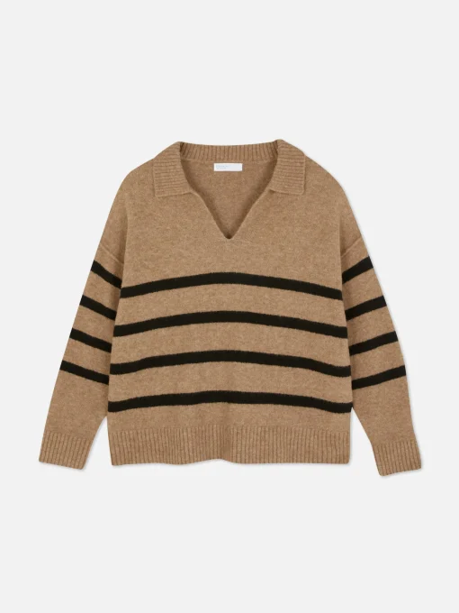 Striped Polo Sweater