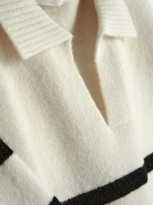 Striped Polo Sweater