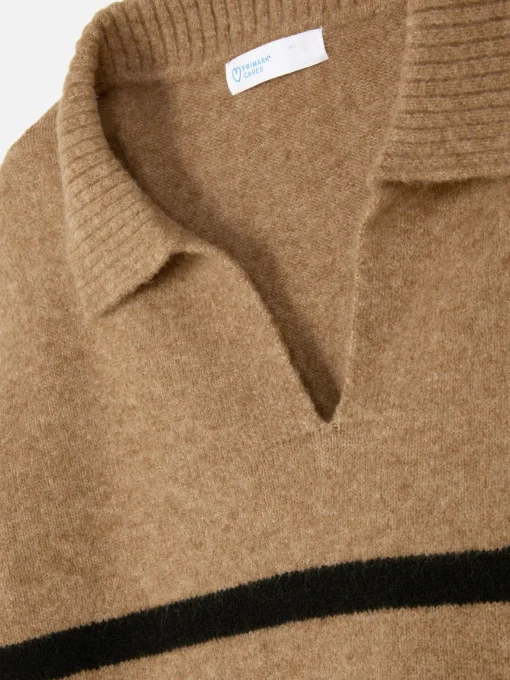 Striped Polo Sweater