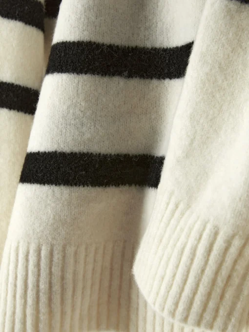 Striped Polo Sweater