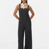 Striped Sleeveless Jumpsuit