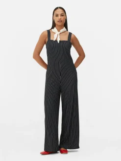 Striped Sleeveless Jumpsuit