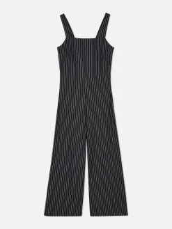 Striped Sleeveless Jumpsuit