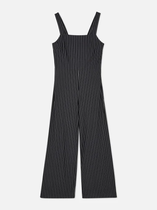 Striped Sleeveless Jumpsuit