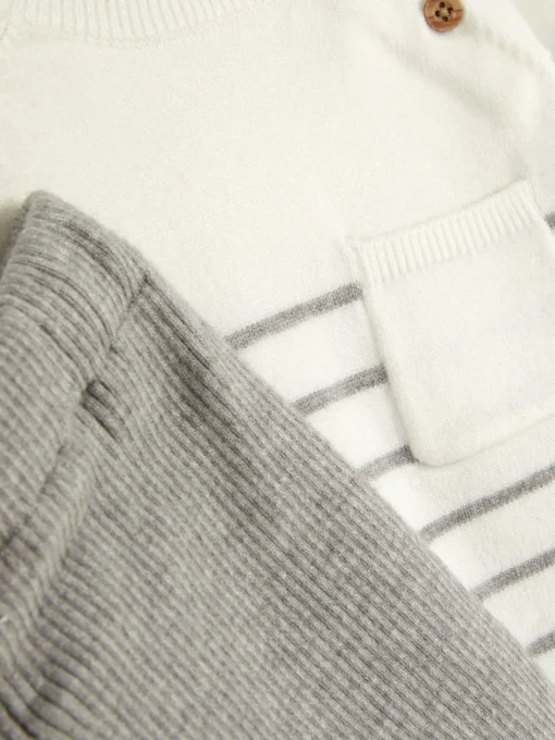 Striped Sweater And Leggings Set