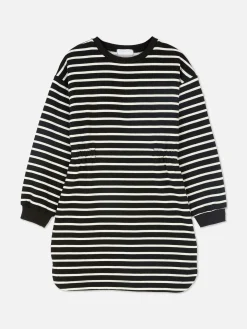 Striped Sweatshirt Dress