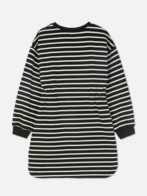 Striped Sweatshirt Dress