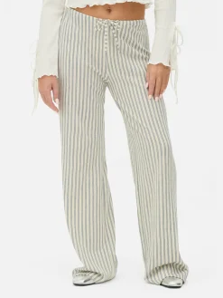 Striped Wide Leg Pants