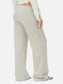 Striped Wide Leg Pants
