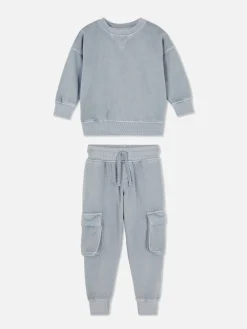 Sweatshirt And Cargo Joggers Set