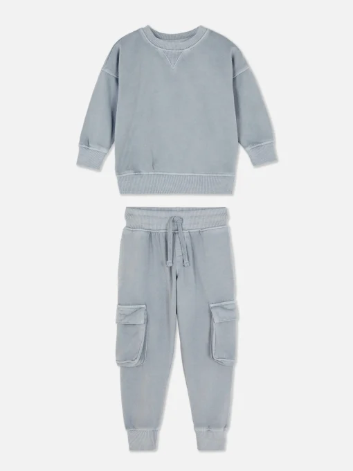 Sweatshirt And Cargo Joggers Set