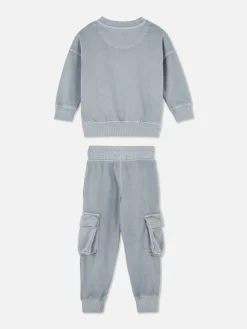 Sweatshirt And Cargo Joggers Set