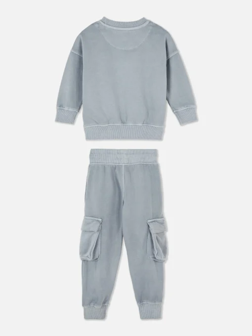 Sweatshirt And Cargo Joggers Set