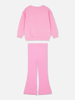 Sweatshirt And Flared Leggings Set
