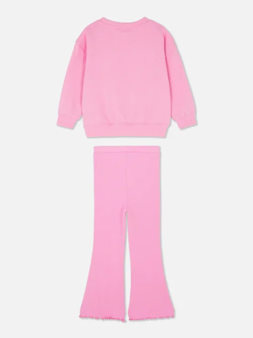 Sweatshirt And Flared Leggings Set